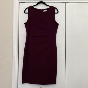 Calvin Klein size 10 sheath dress. Deep purple